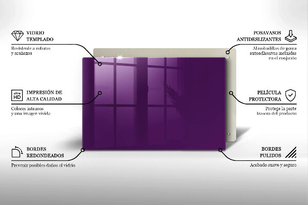 Tocător sticlă Culoare violet