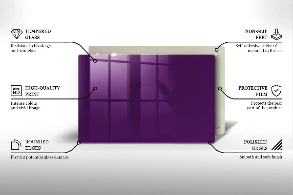 Tocător sticlă Culoare violet
