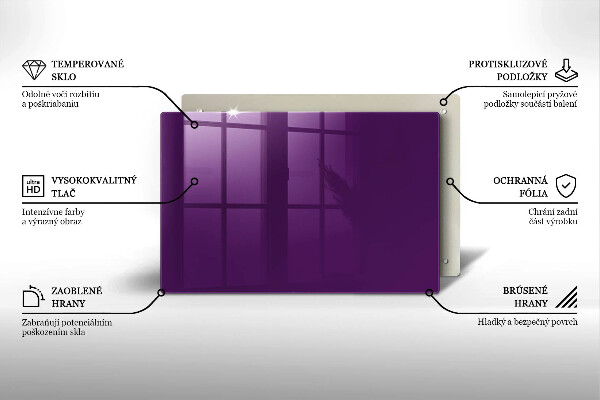Tocător sticlă Culoare violet
