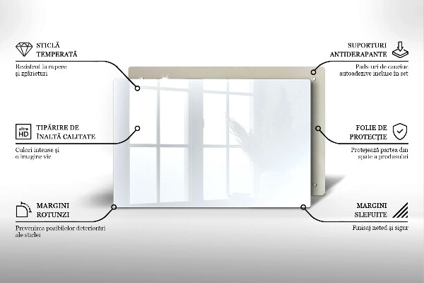 Tocător de bucătărie culoare alba