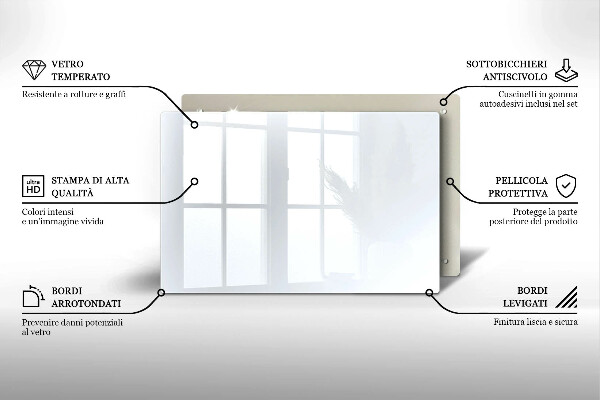 Tocător de bucătărie culoare alba
