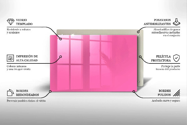 Tocător de bucătărie Culoarea roz