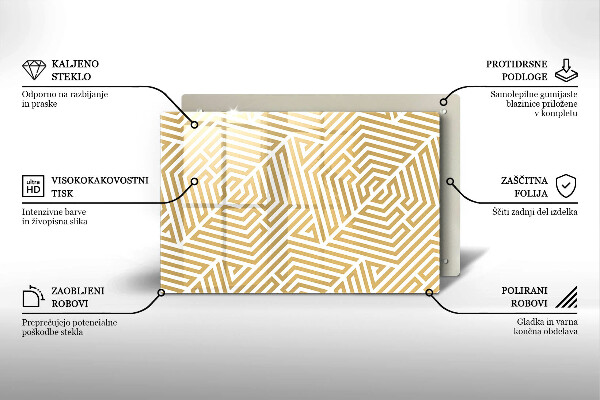 Tocător de bucătărie Linii geometrice