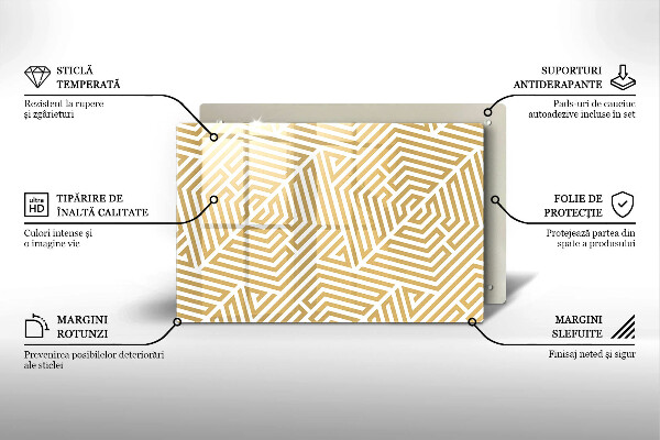 Tocător de bucătărie Linii geometrice