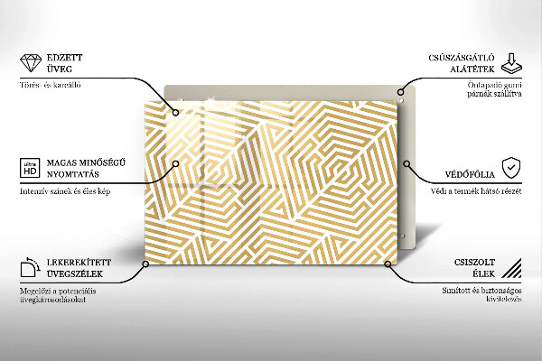 Tocător de bucătărie Linii geometrice