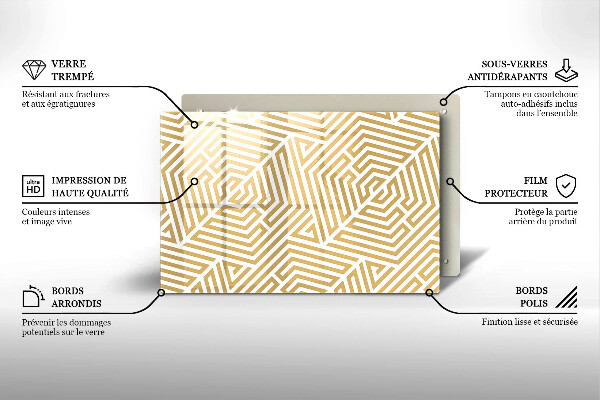 Tocător de bucătărie Linii geometrice