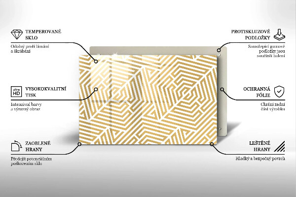Tocător de bucătărie Linii geometrice