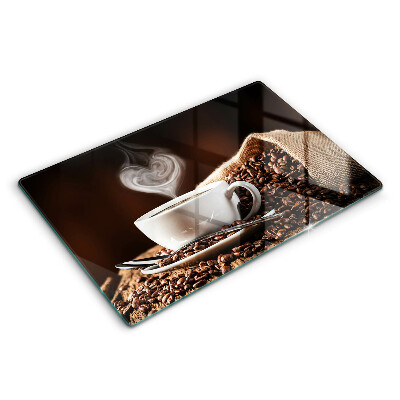 Tocător de bucătărie Cafea și o ceașcă