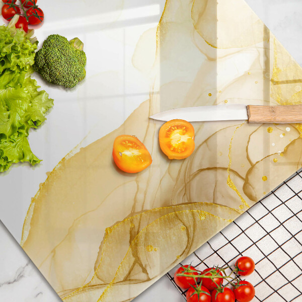 Tocător de bucătărie Abstracția aurie