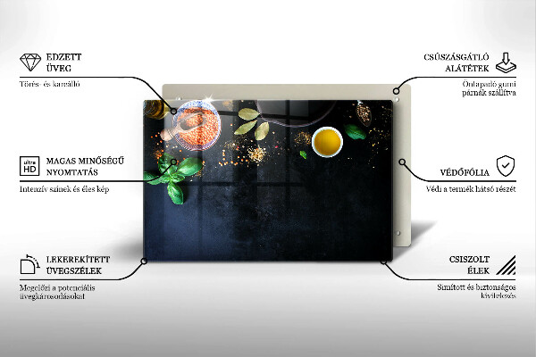 Tocător de bucătărie Boluri cu condimente