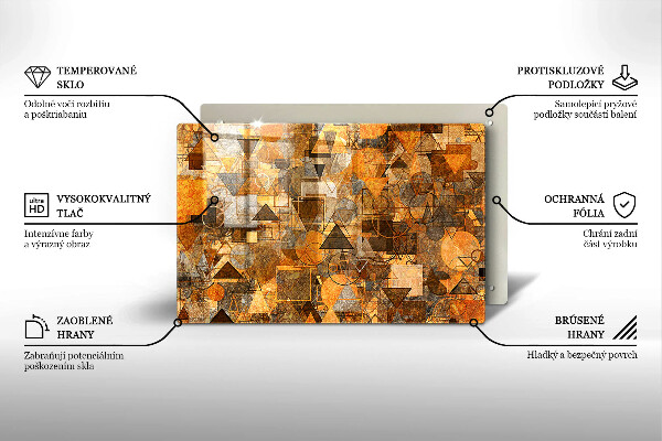 Tocător de bucătărie Model fără sudură de figuri geometrice