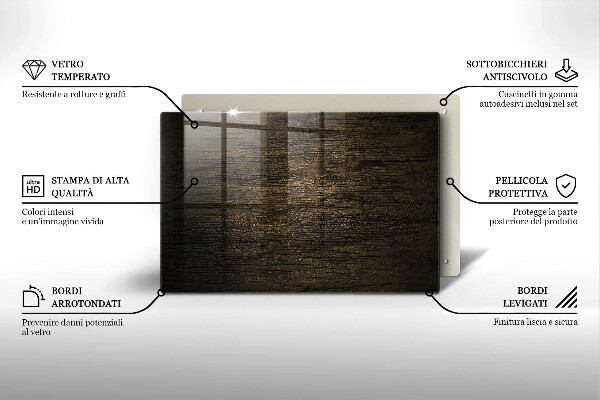 Tocător de bucătărie Textura scoarță de lemn