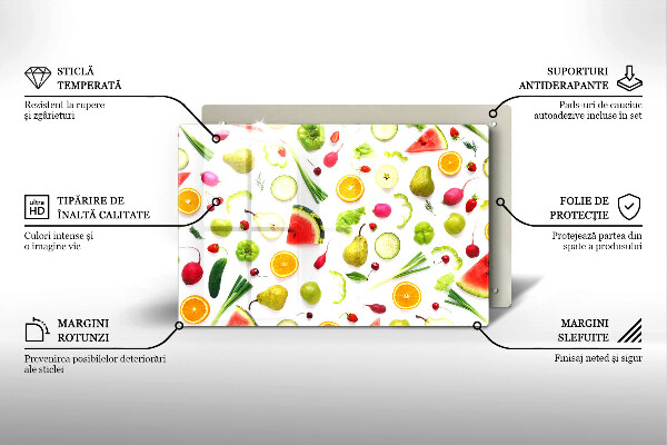Tocător de bucătărie Model de fructe și legume