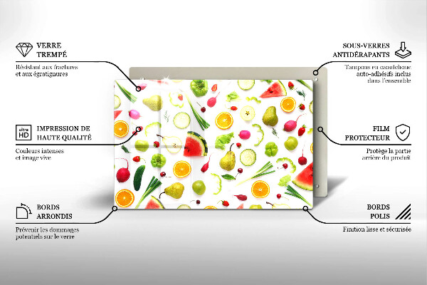 Tocător de bucătărie Model de fructe și legume