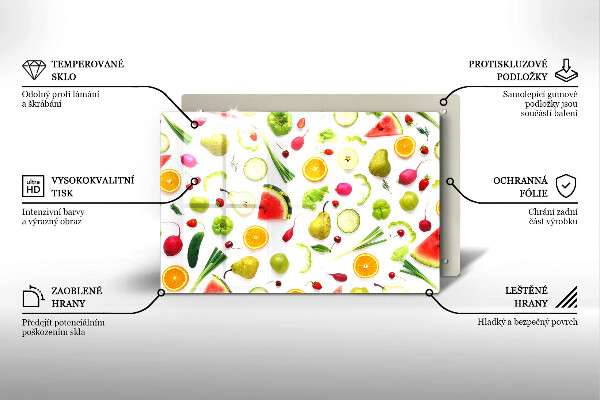 Tocător de bucătărie Model de fructe și legume