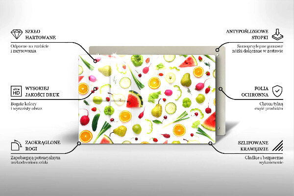 Tocător de bucătărie Model de fructe și legume