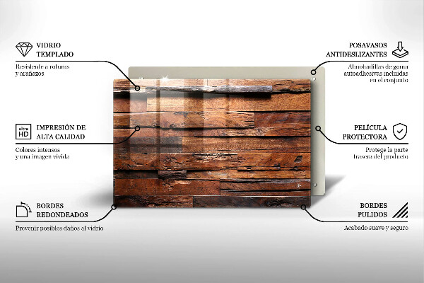 Tocător de bucătărie Scânduri decorative din lemn