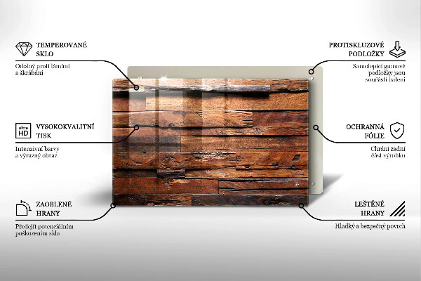 Tocător de bucătărie Scânduri decorative din lemn