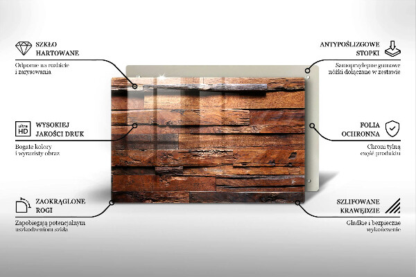 Tocător de bucătărie Scânduri decorative din lemn