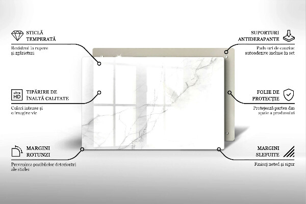 Tocător de bucătărie Fundal de piatră de marmură