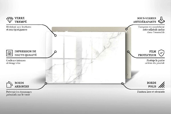 Tocător de bucătărie Fundal de piatră de marmură