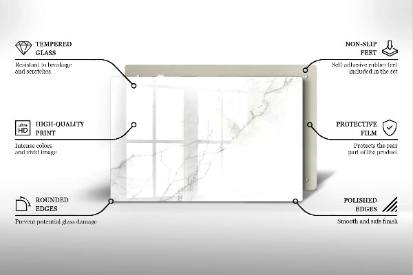 Tocător de bucătărie Fundal de piatră de marmură