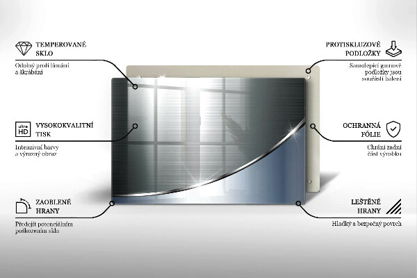 Tocător de bucătărie Model de abstractizare din metal
