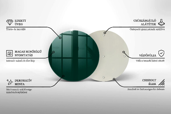 Tocător de bucătărie Culoarea verde