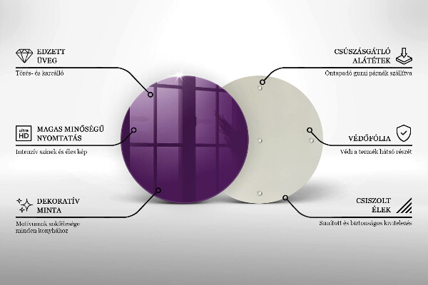 Tocător de bucătărie Culoare violet