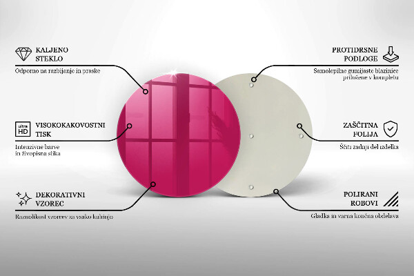 Tocător de bucătărie Culoarea roz