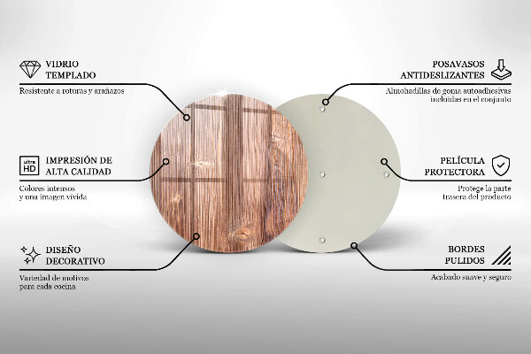 Tocător de bucătărie Lemn natural