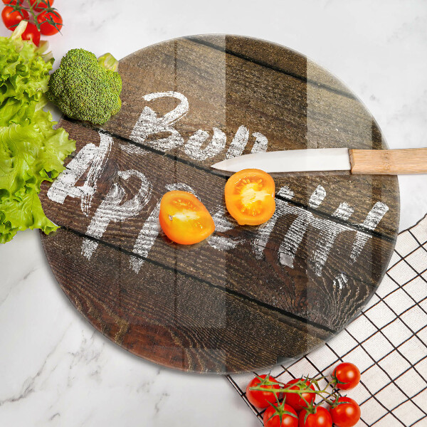 Tocător de bucătărie Plăci cu inscripții Bon appetit