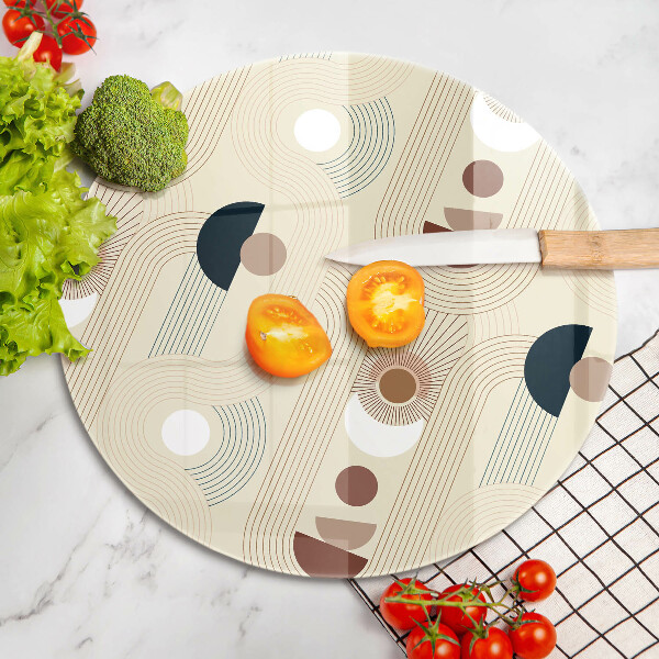 Tocător de bucătărie Forme cu geometrie Boho
