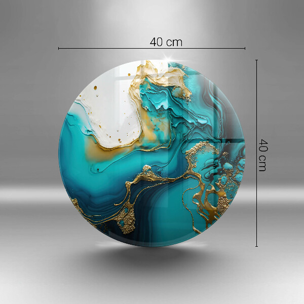 Tocător de bucătărie Abstracție turcoaz