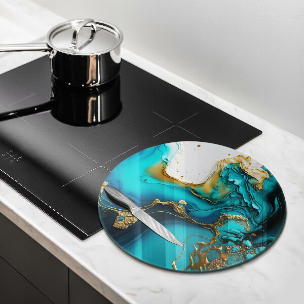 Tocător de bucătărie Abstracție turcoaz