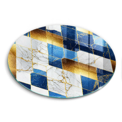 Tocător de bucătărie Romburi de marmură aurie