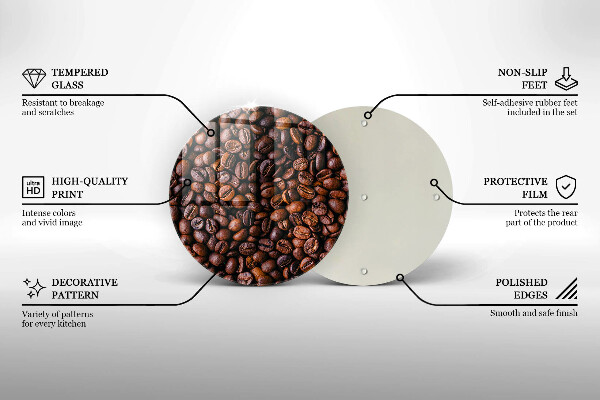 Tocător de bucătărie Boabe de cafea