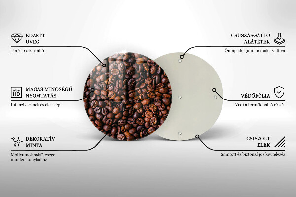Tocător de bucătărie Boabe de cafea