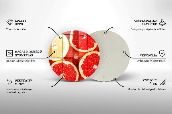 Tocător de bucătărie Felii de grapefruit