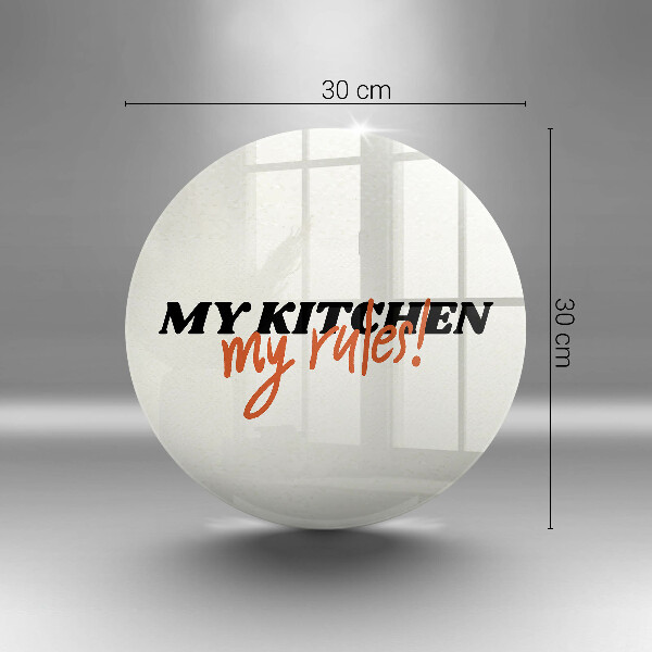 Tocător de bucătărie My kitchen my rules