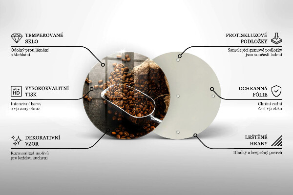Tocător de bucătărie Boabe de cafea