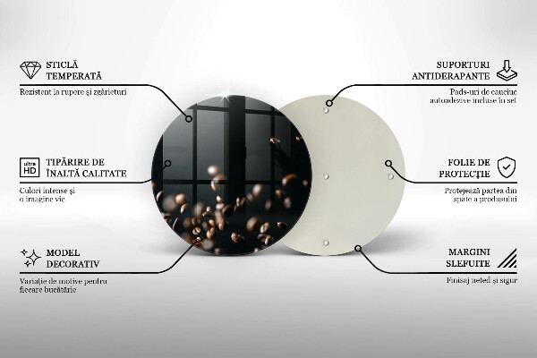 Tocător de bucătărie Căderea boabelor de cafea