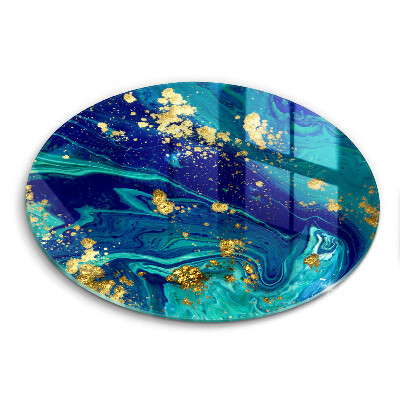 Tocător de bucătărie Abstracție cu aur