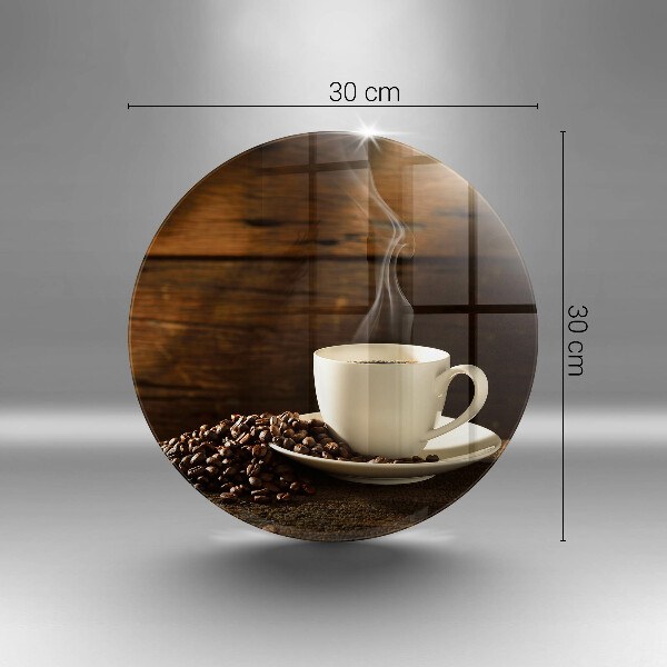 Tocător de bucătărie Cana de cafea din lemn