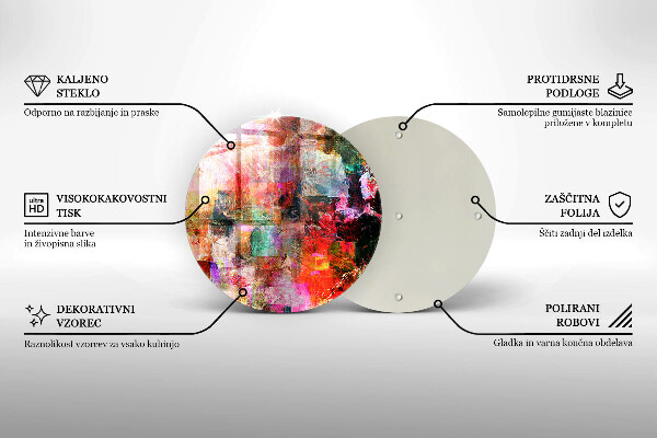 Tocător de bucătărie Abstracția vopselei