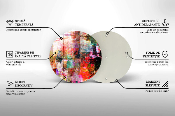 Tocător de bucătărie Abstracția vopselei