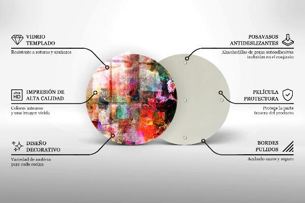 Tocător de bucătărie Abstracția vopselei