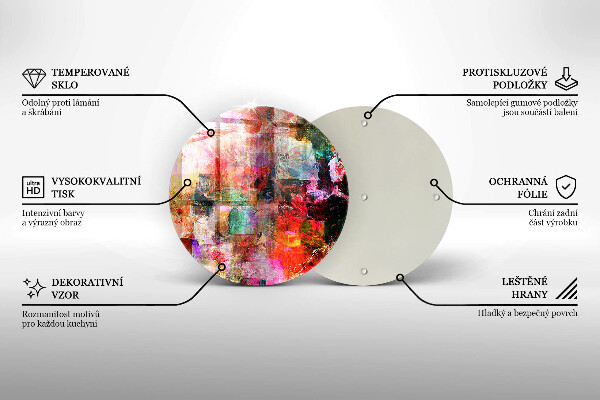 Tocător de bucătărie Abstracția vopselei