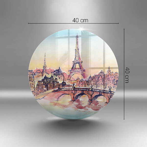 Tocător de bucătărie Peisajul Turnului Eiffel din Paris