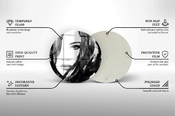 Tocător de bucătărie Chipul de femeie